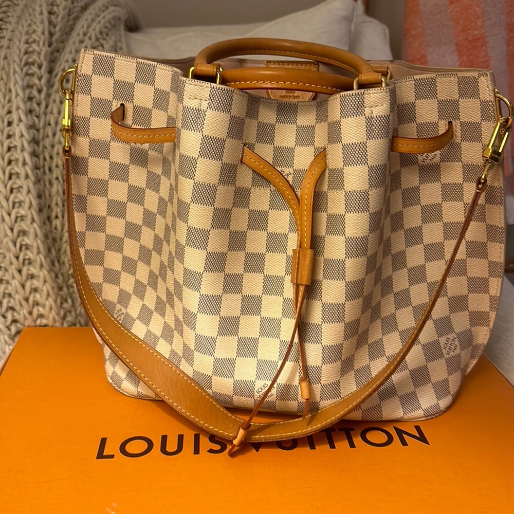 Louis Vuitton girolata purse- Damier azur